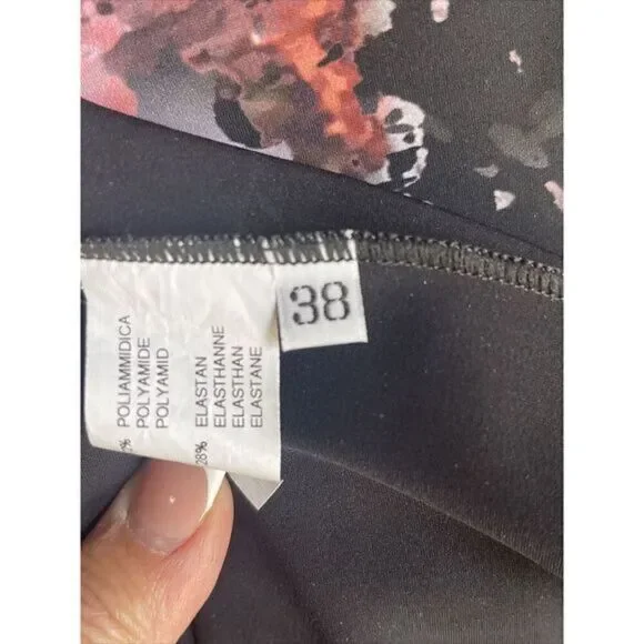 Chiara Boni La Petite Robe Size 2 Watercolor Abstract‎ Sleeveless Dress 38 EUC - Picture 8 of 14